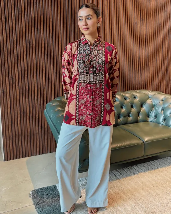 Rust_Ethnic_Printed_Top