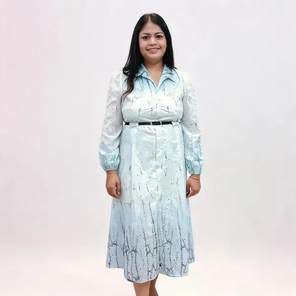 Light_Blue_Cotton_Relaxed_Embroidered_Belted_Midi_Dress_For_Women