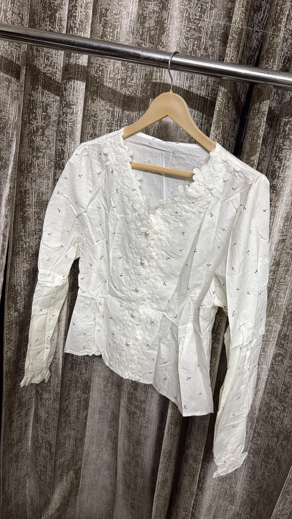 White_Embroidered_Peplum_Top_for_Women