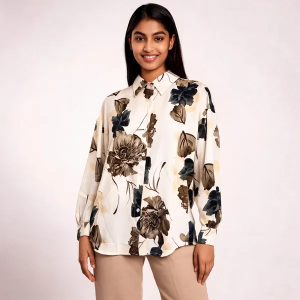 Cream_Rayon_Floral_Print_Relaxed_Fit_Shirt_For_Women