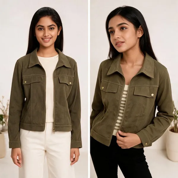 Olive_Cotton_Knitted_with_Cotrise_Jacket_For_Women