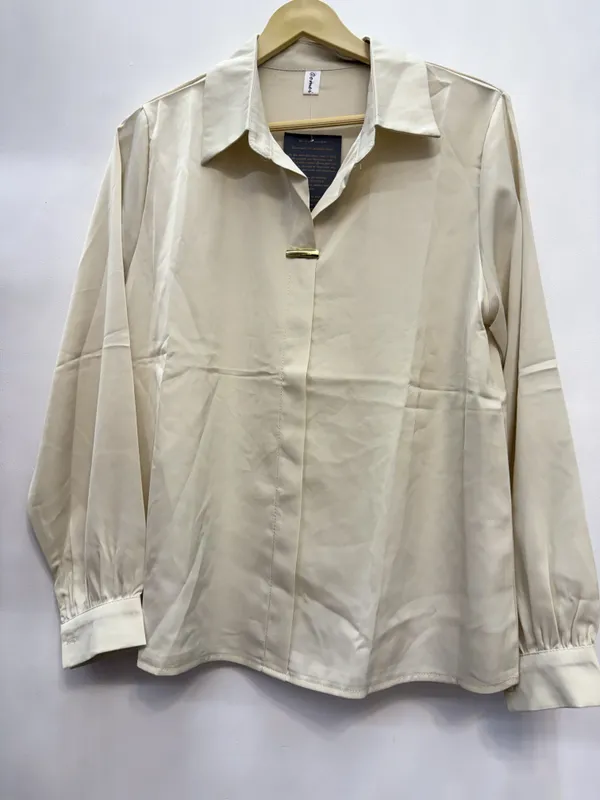 Cream_Satin_Regular_Fit_Shirt_for_Women