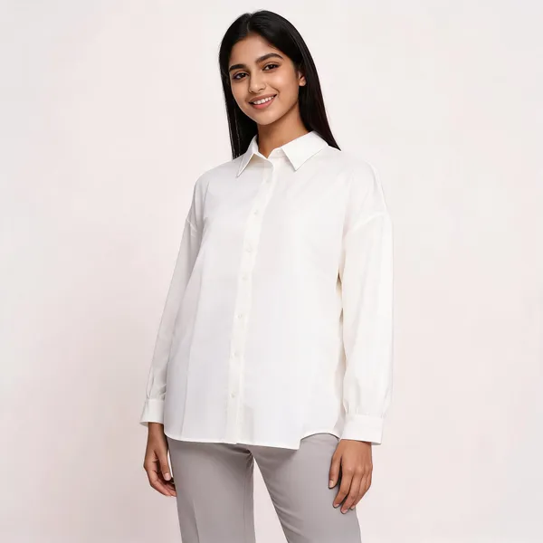 White_Rayon_Relaxed_Fit_Collared_Full_Sleeve_Shirt_For_Women