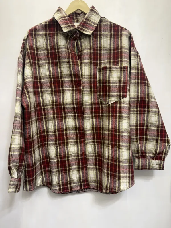 Burgundy_Plaid_Casual_Shirt_for_Men