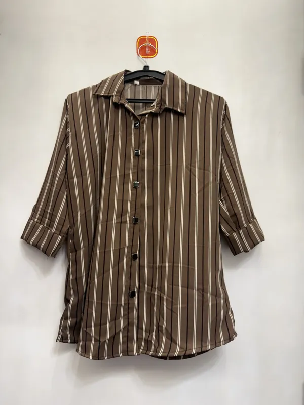 Brown_Striped_Casual_Shirt_for_Men
