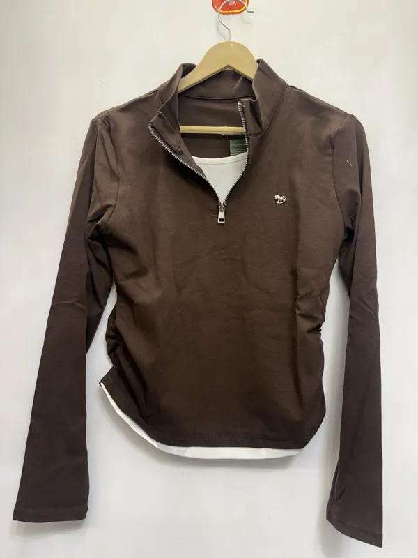 Brown_Casual_Zip_Neck_Jacket_for_Women