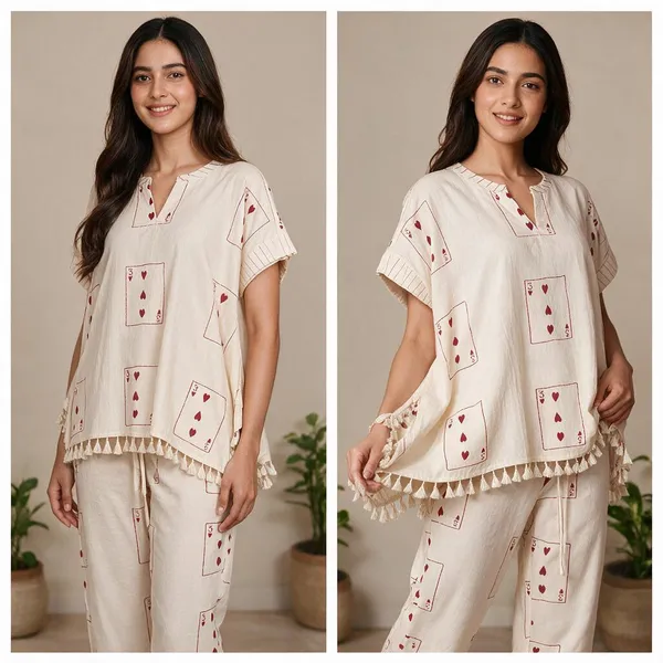 Cream_Cotton_Relaxed_Card_Printed_Lounge_Set_For_Women