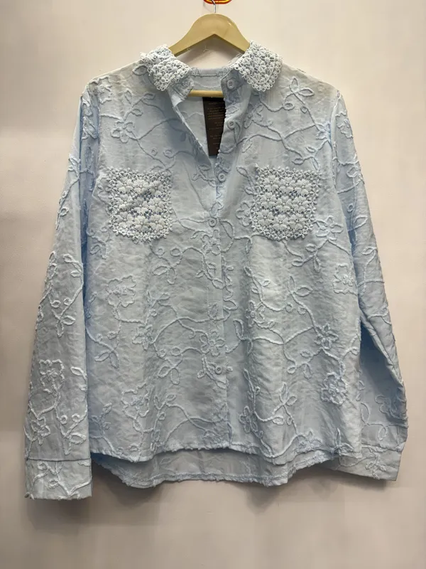 Light_Blue_Lace_Regular_Fit_Shirt_for_Women