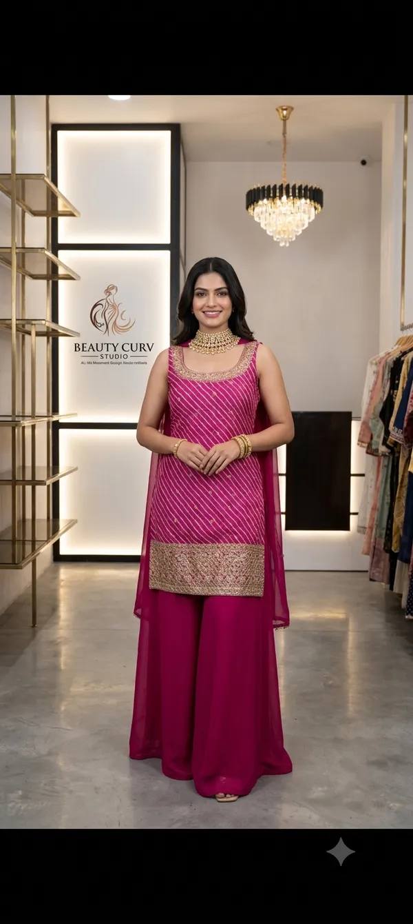 Magenta_Embellished_Ethnic_Kurta_Set_for_Women
