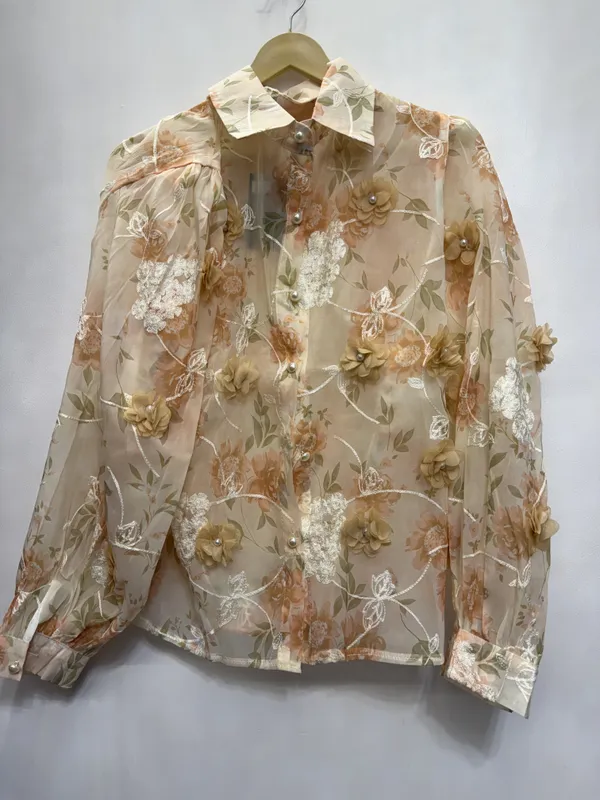 Beige_Organza_Floral_Embroidered_Shirt_for_Women