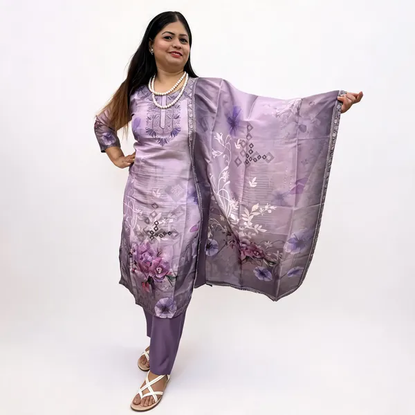 Lavender_Organza_Silk_Printed_Straight_Kurta_Set_For_Women
