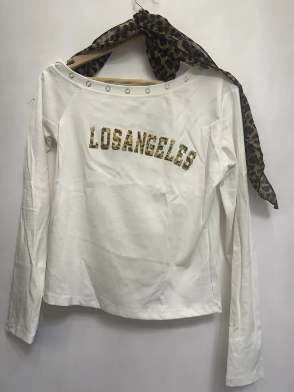 White_Long_Sleeve_Printed_Top_For_Women