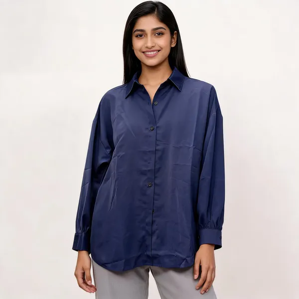 Navy_Rayon_Relaxed_Satin_Finish_Full_Sleeve_Shirt_For_Women