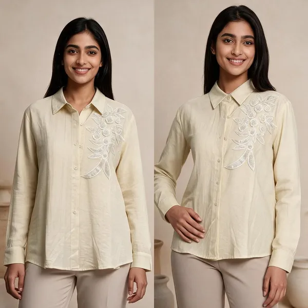Cream_Cotton_Embroidered_Regular_Fit_Shirt_For_Women