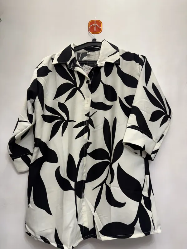 White_Floral_Print_Long_Sleeve_Shirt_for_Women