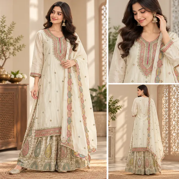 Cream_Printed_Embroidered_Suit_Set_for_Women