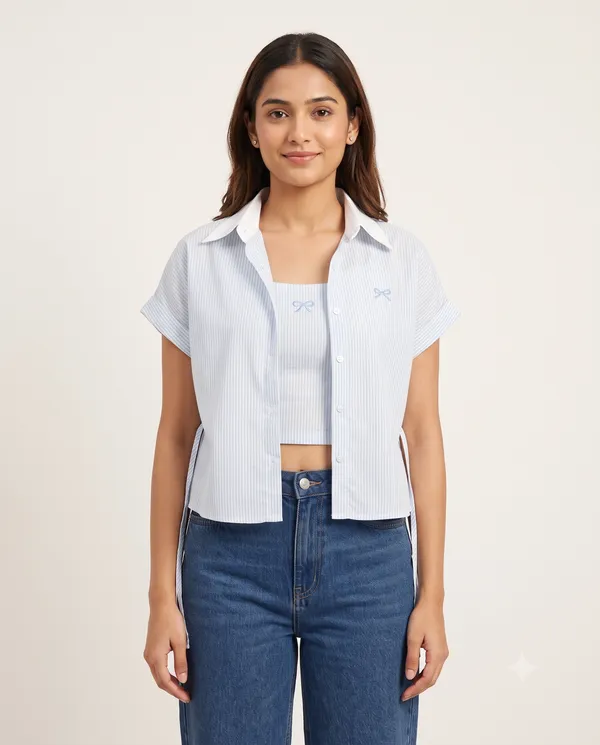 Blue_Striped_Layered_Top_Set_for_Women
