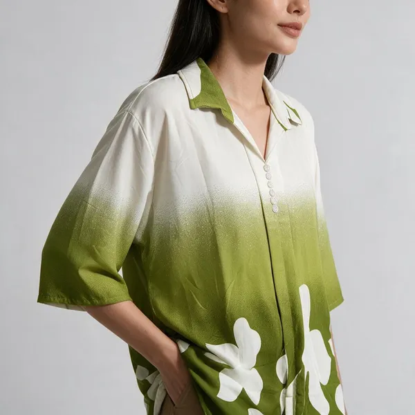 Green_Floral_Print_Relaxed_Fit_Shirt_for_Women