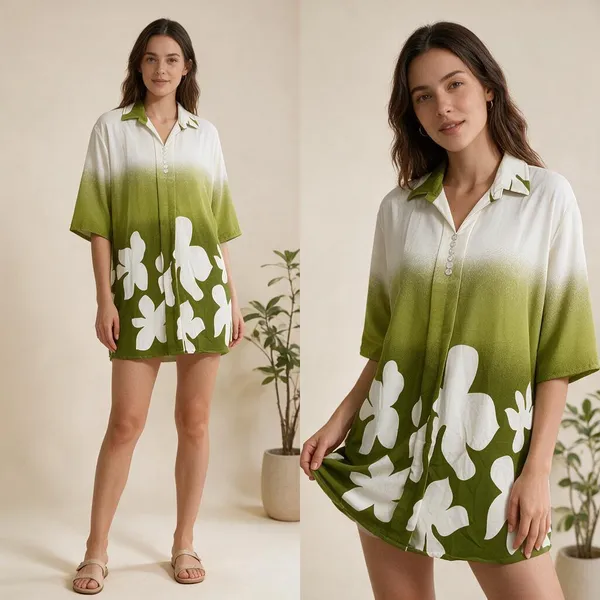 Green_Floral_Print_Relaxed_Fit_Shirt_for_Women