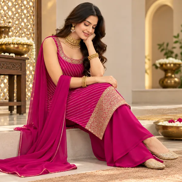 Magenta_Embellished_Ethnic_Kurta_Set_for_Women