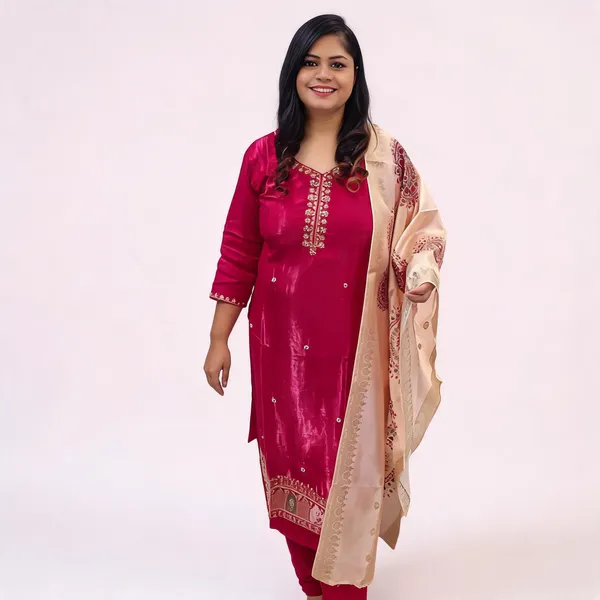 Pink_Pure_Crepe_Silk_Straight_Embroidered_Kurta_Set_For_Women