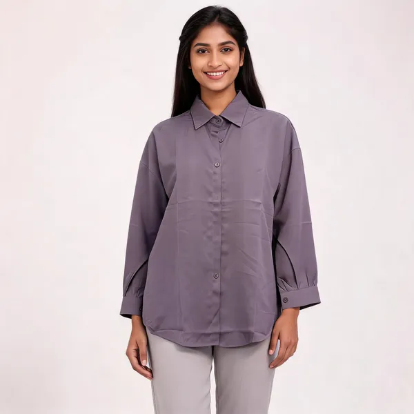 Grey_Rayon_Regular_Fit_Shirt_For_Women