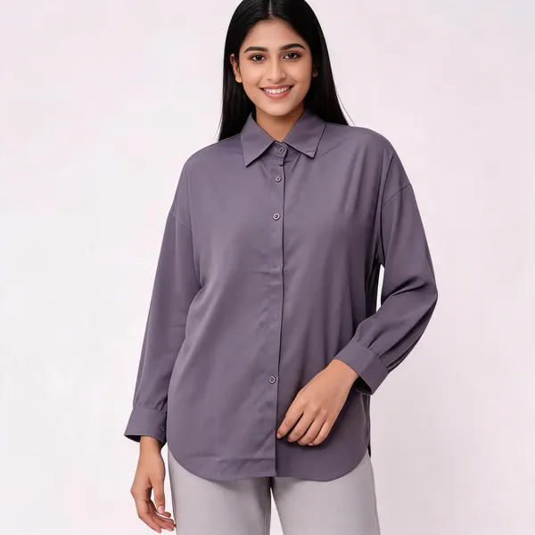 Grey_Rayon_Regular_Fit_Shirt_For_Women