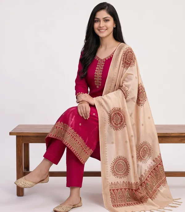 Pink_Pure_Crepe_Silk_Straight_Embroidered_Kurta_Set_For_Women