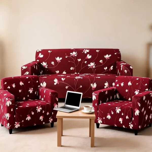 Fabric_Floral_Print_Three_Piece_Sofa_Set