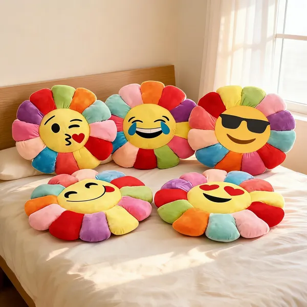 Multicolor_Emoji_Face_Flower_Plush_Toy