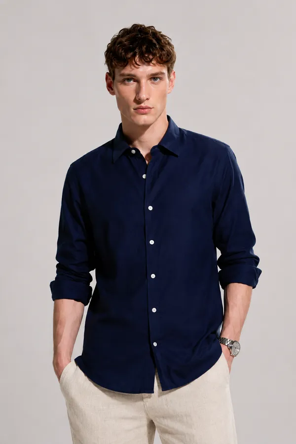 Navy_Blue_Linen_Blend_Shirt