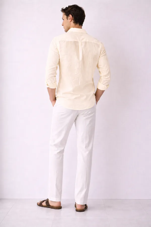 Linen_Blend_Light_Yellow_Shirt