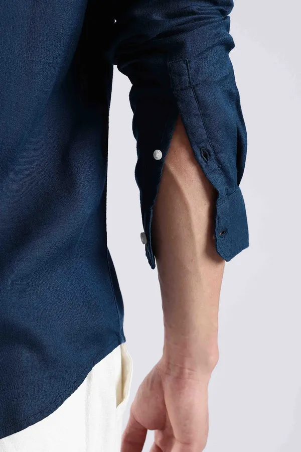Regular_Fit_Peacock_Blue_Linen_Blend_Shirt