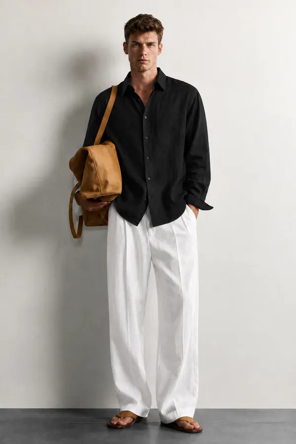 Regular_Fit_Black_Linen_Blend_Shirt
