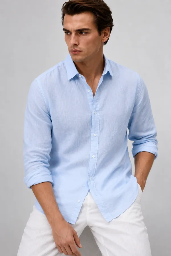 Sky_Blue_100_Linen_Relaxed_Fit_Shirt