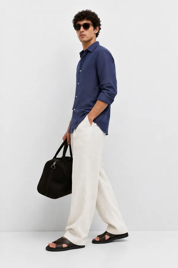 Navy_Blue_100_Linen_Relaxed_Fit_Shirt