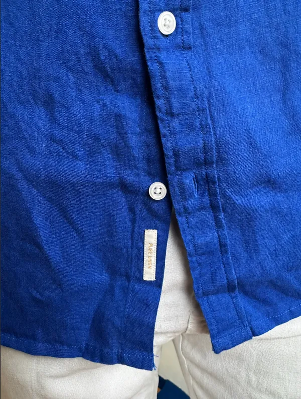 100_Pure_Linen_Royal_Blue_Shirt