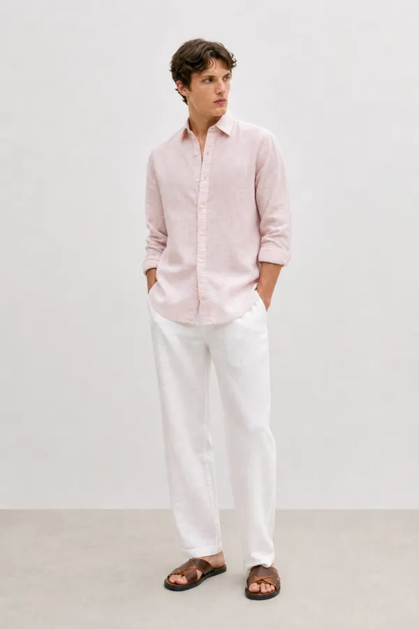 100_Pure_Linen_Light_Pink_Shirt