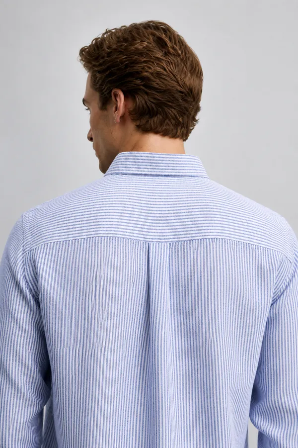 100_Pure_Linen_Blue_Stripe_Shirt