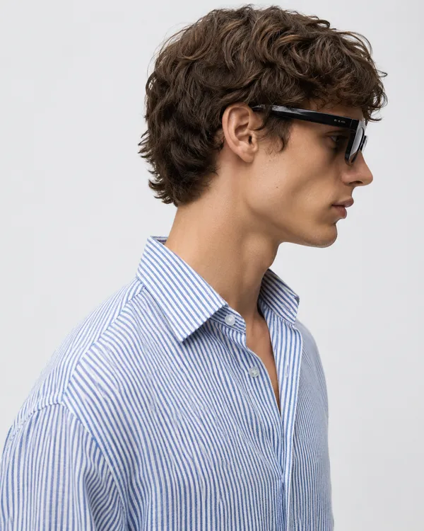 100_Pure_Linen_Blue_Stripe_Shirt