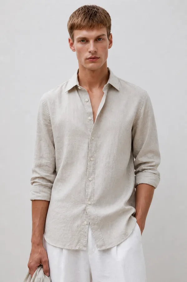 100_Pure_Linen_Greige_Shirt