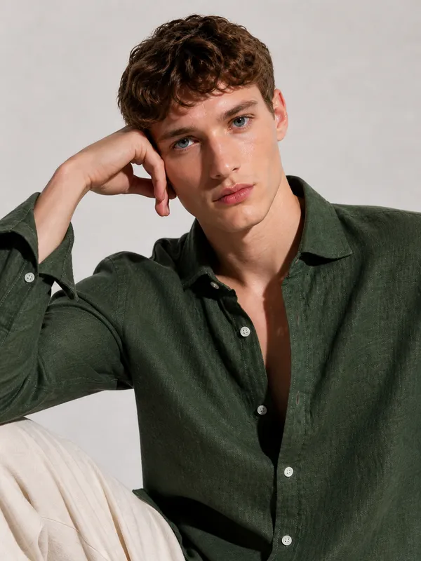 Dark_Olive_Linen_Blend_Shirt