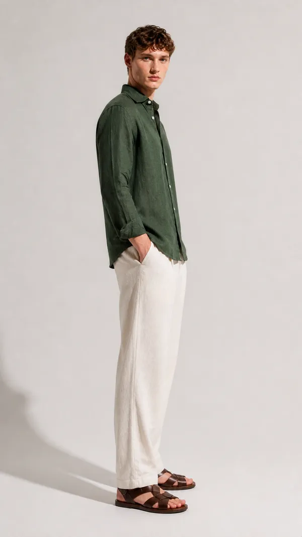 Dark_Olive_Linen_Blend_Shirt