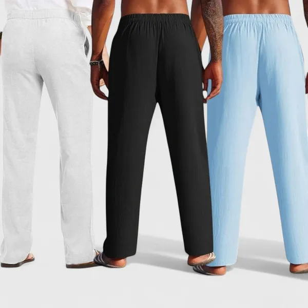 Combo_Of_3_Linen_Loose_Fit_Men_Pant_Blue_Black_And_Light_Gray_50342