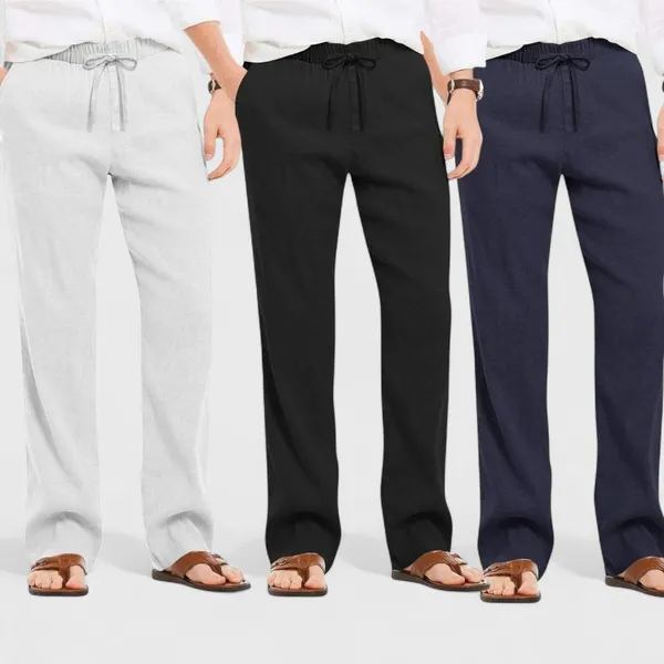 Combo_Of_3_Linen_Loose_Fit_Men_Pant_Navy_Blue_Black_And_Light_Gray_50346