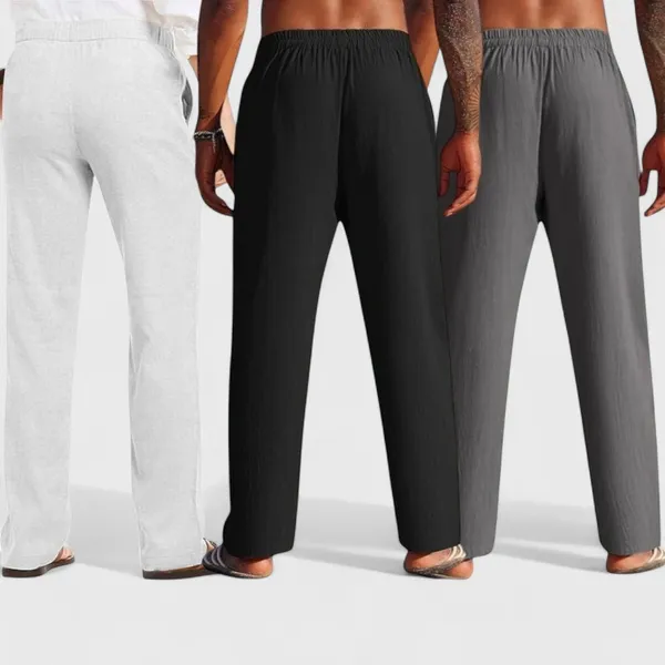 Combo_Of_3_Linen_Loose_Fit_Men_Pant_Dark_Gray_Black_And_Light_Gray_50348