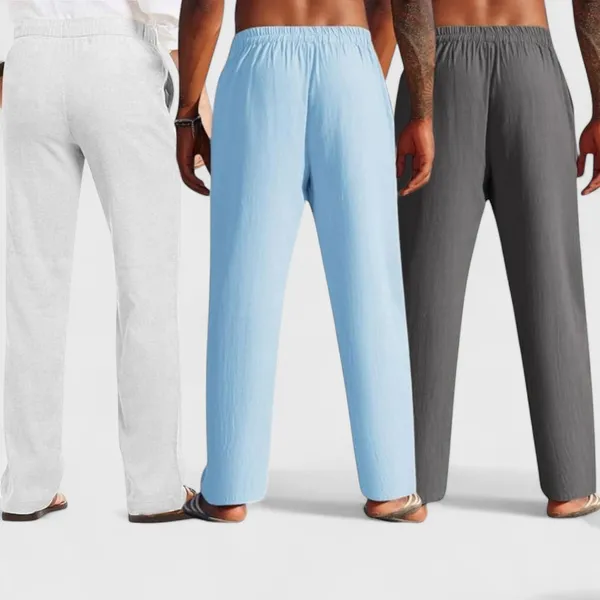 Combo_Of_3_Linen_Loose_Fit_Men_Pant_Dark_Gray_Blue_And_Light_Gray_50355