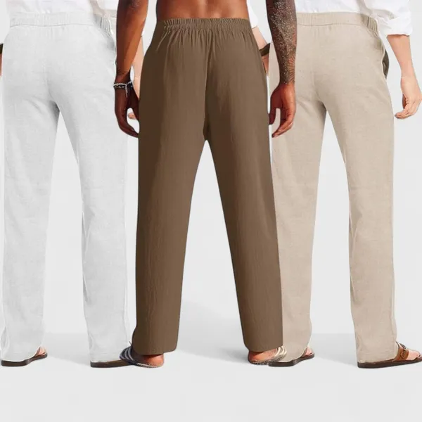 Combo_Of_3_Linen_Loose_Fit_Men_Pant_Light_Beige_Brown_And_Light_Gray_50358
