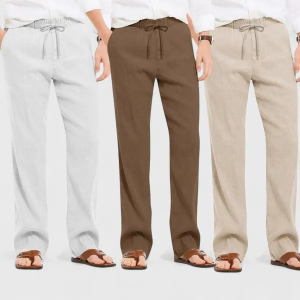 Combo_Of_3_Linen_Loose_Fit_Men_Pant_Light_Beige_Brown_And_Light_Gray_50358