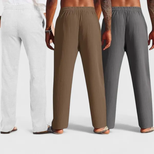 Combo_Of_3_Linen_Loose_Fit_Men_Pant_Dark_Gray_Brown_And_Light_Gray_50361